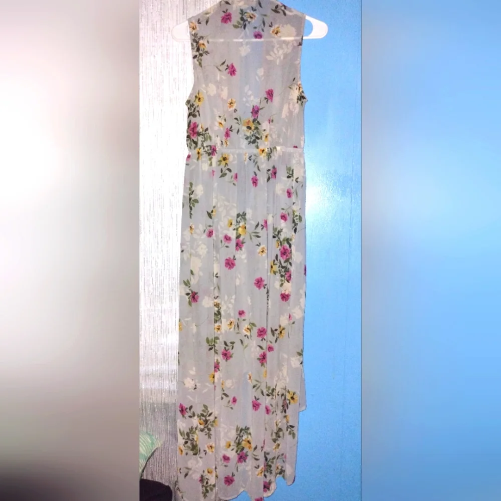 Floral Sheer Sleeveless Kimono NWOT - Picture 5 of 6